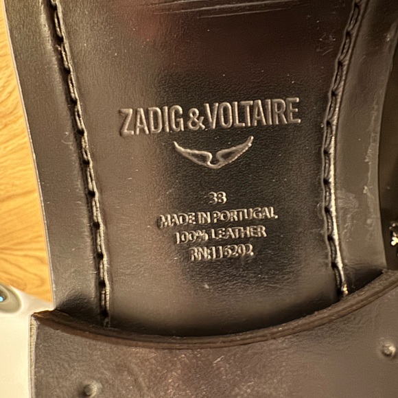 Zadig & Voltaire NIB Laureen Chain Bootie Patent Leather Sz 38 - Picture 9 of 11